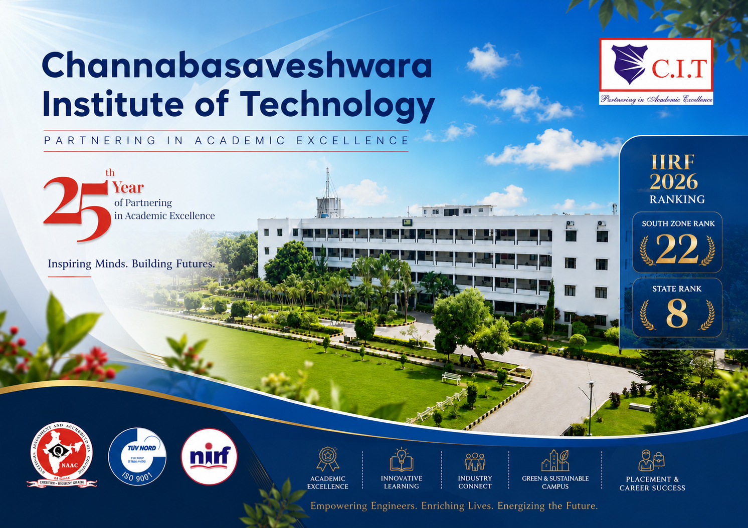 CIT Admissions 2025-26 Notification Poster